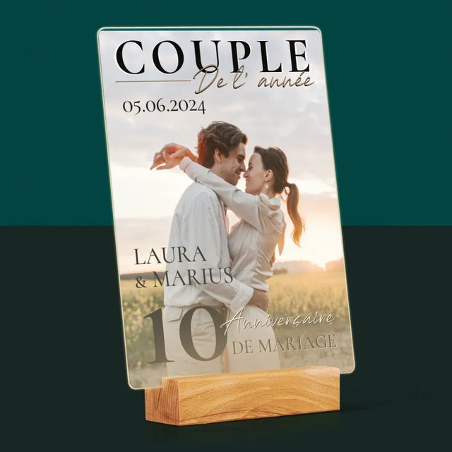 Couverture De Magazine: Couple De L'Année - Impression Sur Verre Acrylique