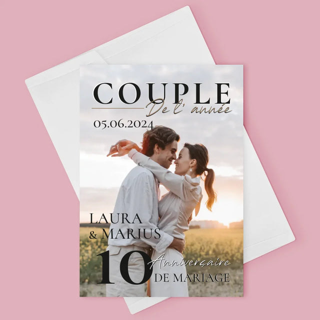 Couverture De Magazine: Couple De L'Année - Carte De Vœux