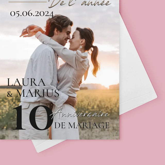 Couverture De Magazine: Couple De L'Année - Carte De Vœux