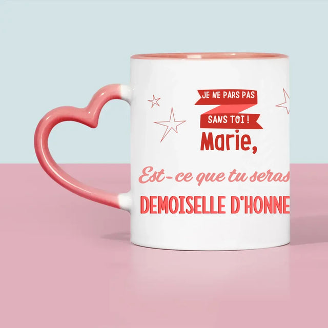 Prénom Et Texte: Je Ne Pars Pas Sans Toi - Le Mug