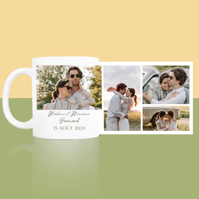 Collage Photo: Madame Et Monsieur - Le Mug