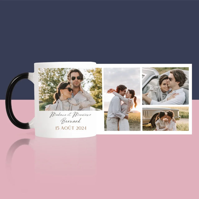 Collage Photo: Madame Et Monsieur - Le Mug