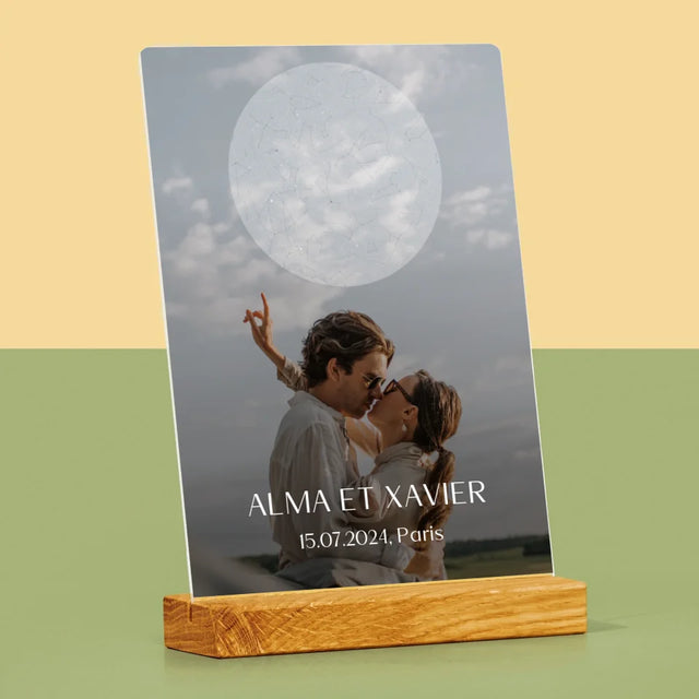 Carte Des Étoiles: Le Mariage - Impression Sur Verre Acrylique