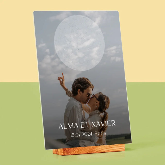 Carte Des Étoiles: Le Mariage - Impression Sur Verre Acrylique