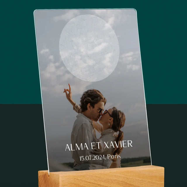 Carte Des Étoiles: Le Mariage - Impression Sur Verre Acrylique