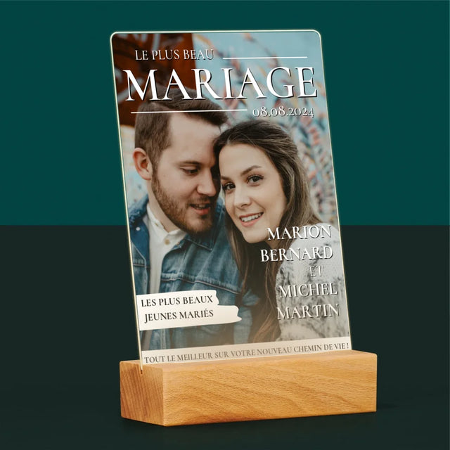 Couverture De Magazine: Le Plus Beau Mariage - Impression Sur Verre Acrylique