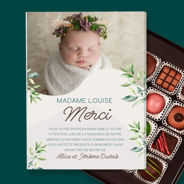 Photo Et Texte: Merci À La Sage-Femme - Pralines