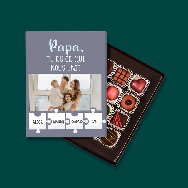 Photo Et Texte: Papa, Tu Es Ce Qui Nous Unit - Pralines