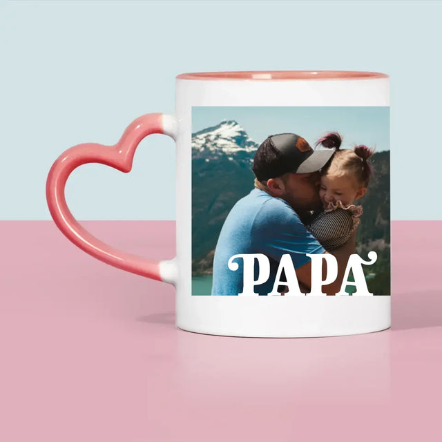 Photo Et Texte: Papa Irremplaçable Dédicace - Le Mug