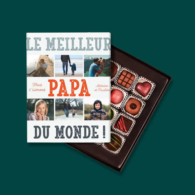 Collage Photo: Le Meilleur Papa Du Monde Photos - Pralines