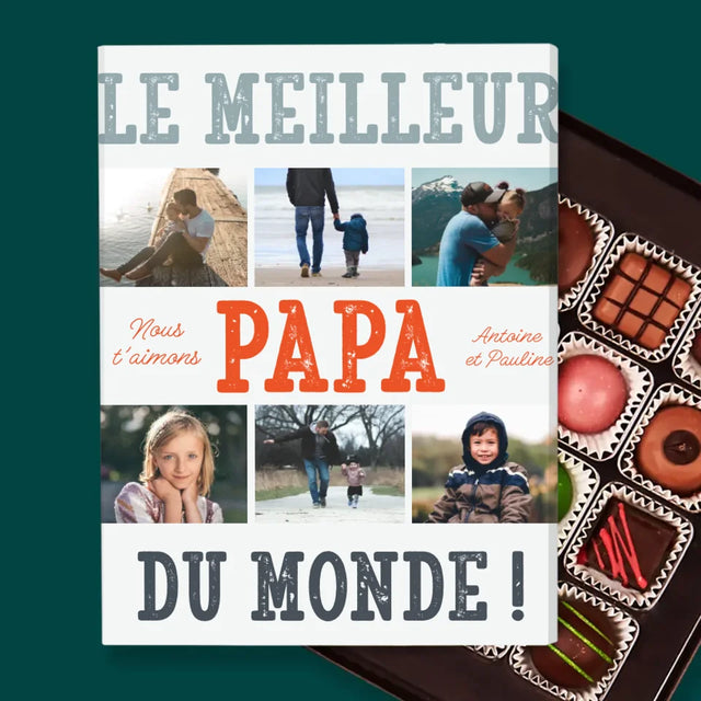 Collage Photo: Le Meilleur Papa Du Monde Photos - Pralines