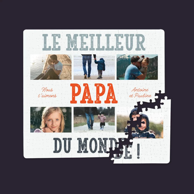 Collage Photo: Le Meilleur Papa Du Monde Photos - Casse-Têtes