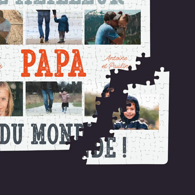 Collage Photo: Le Meilleur Papa Du Monde Photos - Casse-Têtes