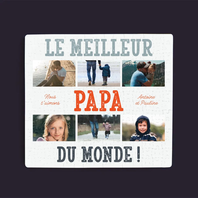 Collage Photo: Le Meilleur Papa Du Monde Photos - Casse-Têtes