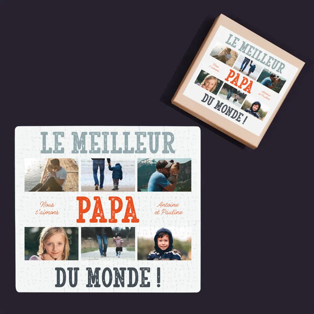 Collage Photo: Le Meilleur Papa Du Monde Photos - Casse-Têtes