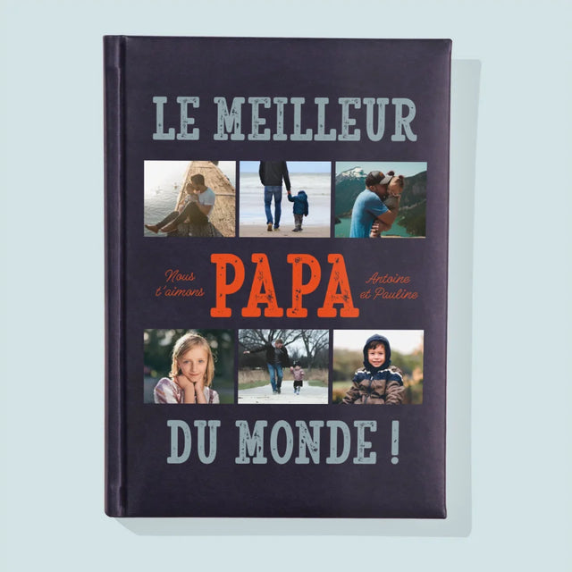 Collage Photo: Le Meilleur Papa Du Monde Photos - Cahier De Notes