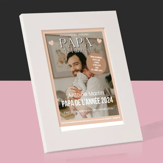 Couverture De Magazine: Le Meilleur Papa Du Monde Photos - Cadre Photo