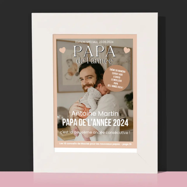 Couverture De Magazine: Le Meilleur Papa Du Monde Photos - Cadre Photo