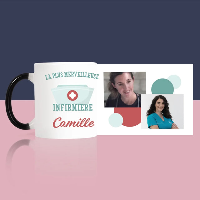 Collage Photo: La Plus Merveilleuse Infirmière - Le Mug