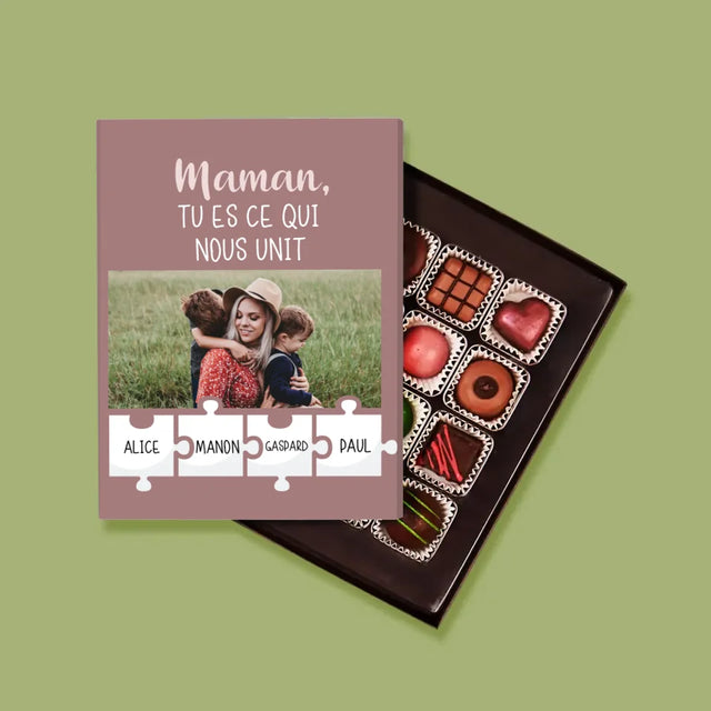 Photo Et Texte: Maman Tu Es Ce Qui Nous Unit - Pralines