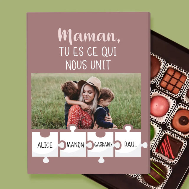 Photo Et Texte: Maman Tu Es Ce Qui Nous Unit - Pralines
