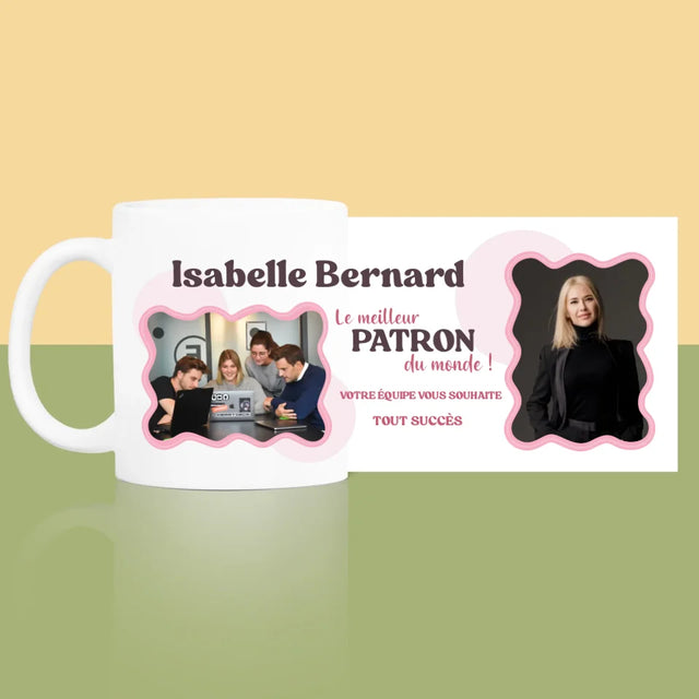 Collage Photo: Le Meilleur Patron - Le Mug