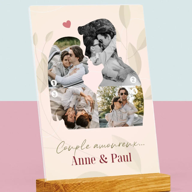 Forme Des Photos: Couple Amoureux... - Impression Sur Verre Acrylique