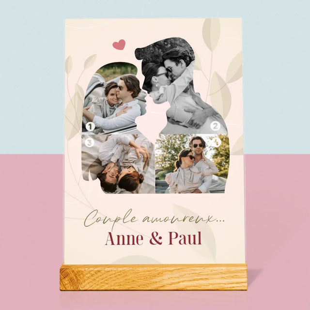 Forme Des Photos: Couple Amoureux... - Impression Sur Verre Acrylique