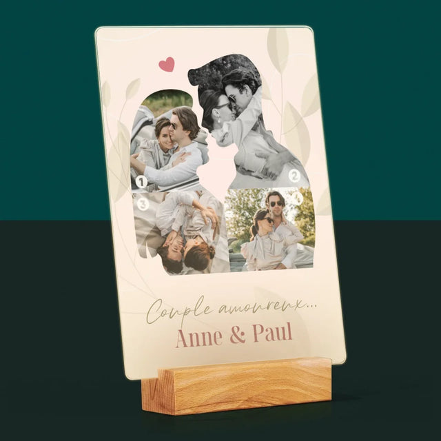 Forme Des Photos: Couple Amoureux... - Impression Sur Verre Acrylique