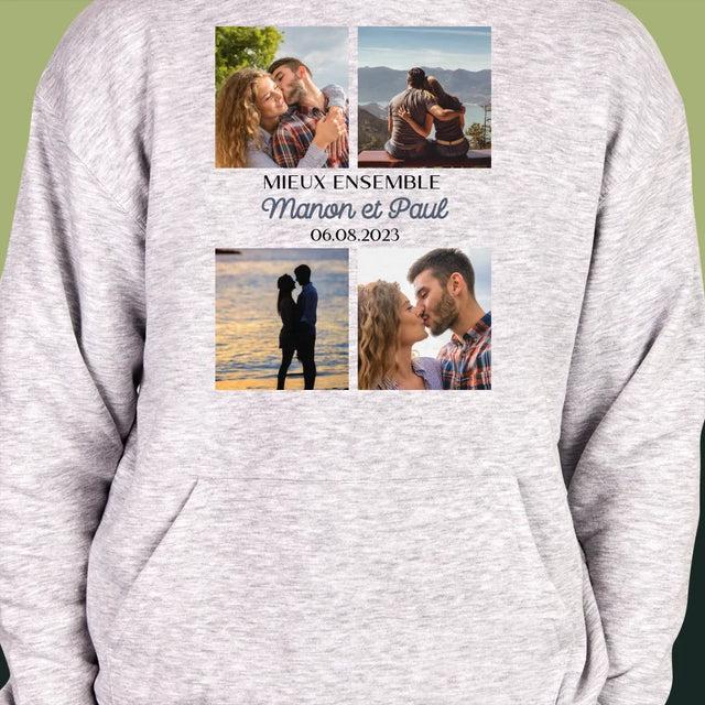 Collage Photo: Le Meilleur Ensemble - Sweat À Capuche Pour Hommes