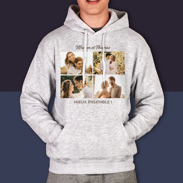 Collage Photo: Le Meilleur Ensemble Collage De Photos - Sweat À Capuche Pour Hommes