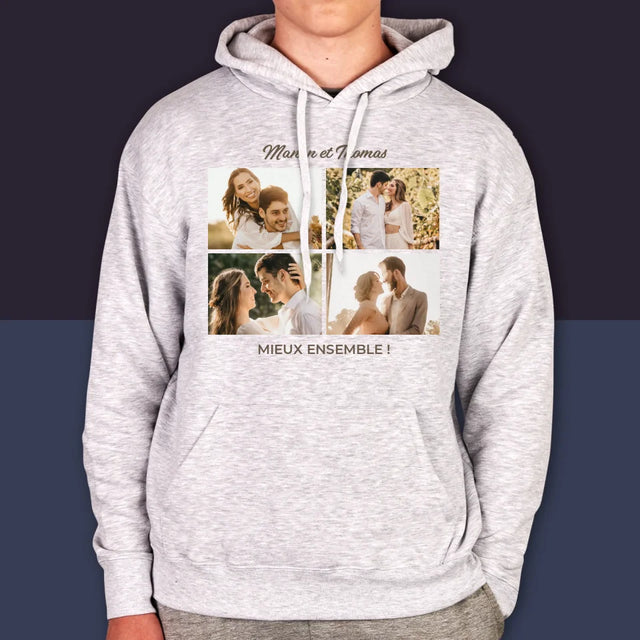 Collage Photo: Le Meilleur Ensemble Collage De Photos - Sweat À Capuche Pour Hommes