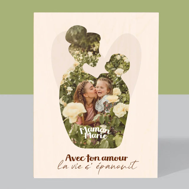 Forme Des Photos: Ton Amour - Impression Sur Bois