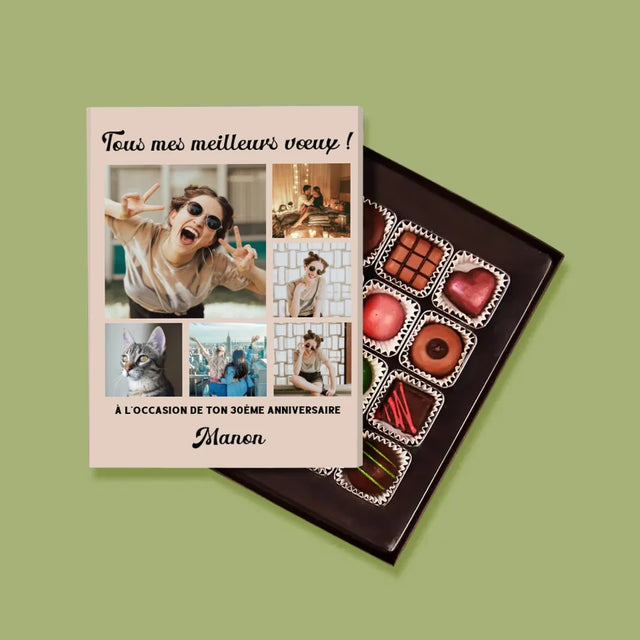 Collage Photo: Collage De Photos D'Anniversaire - Pralines