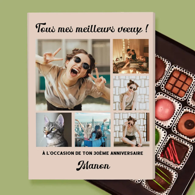 Collage Photo: Collage De Photos D'Anniversaire - Pralines