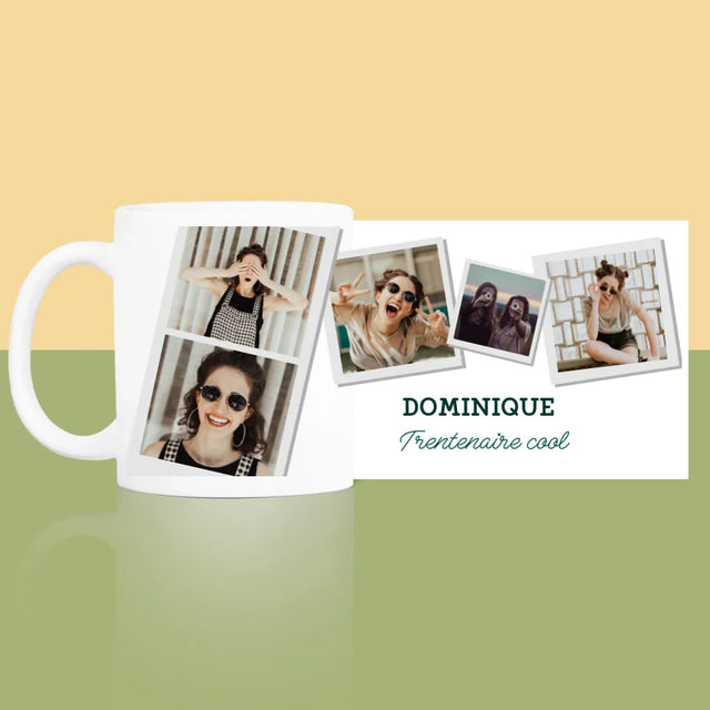 Collage Photo: La Trentenaire Cool - Le Mug