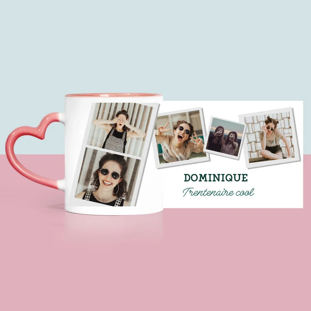 Collage Photo: La Trentenaire Cool - Le Mug