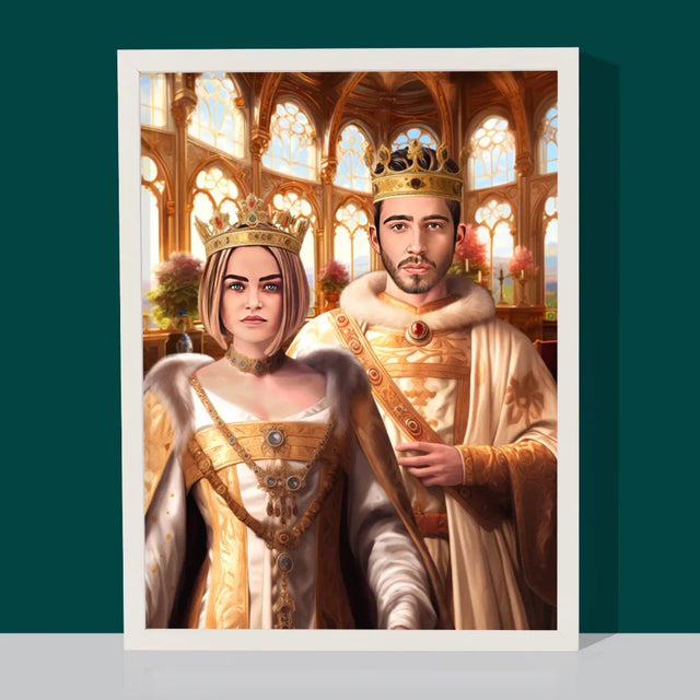 Le portrait royal : Mariage royal - Imprimez avec votre photo 