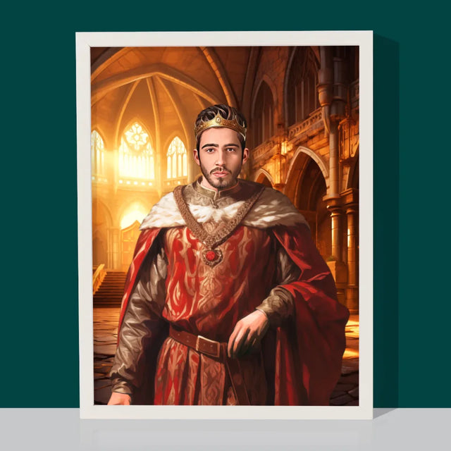 Le Portrait Royal: Le Roi - Image De La Toile