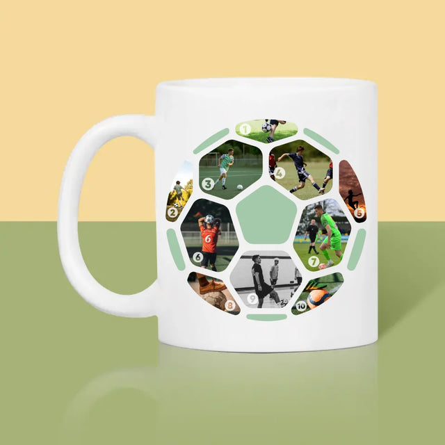 Collage Photo: Le Football, Collage - Le Mug