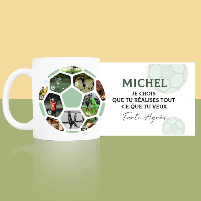 Collage Photo: Le Football, Collage - Le Mug