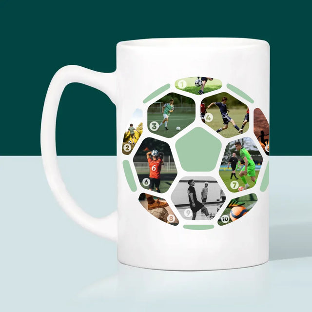 Collage Photo: Le Football, Collage - Le Mug