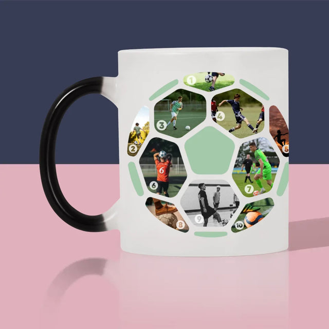 Collage Photo: Le Football, Collage - Le Mug