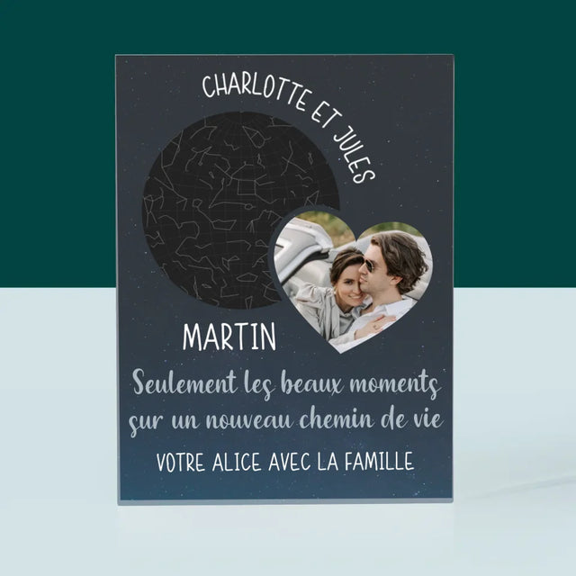 La Carte Des Étoiles: Un Nouveau Mode De Vie Mariage - Bloc Acrylique