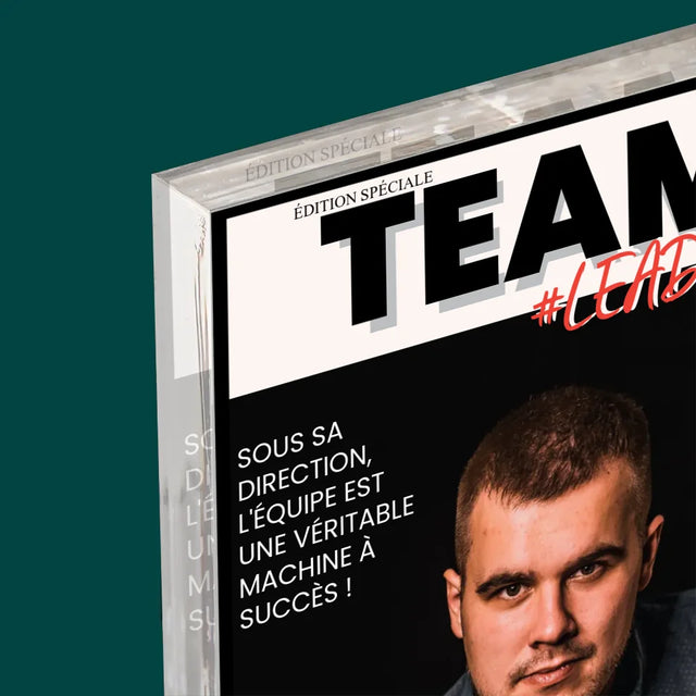 La Couverture De Magazine: Team Leader - Bloc Acrylique