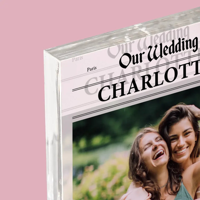 La Photo Et Un Texte: Our Wedding Demoiselle D'Honneur - Bloc Acrylique