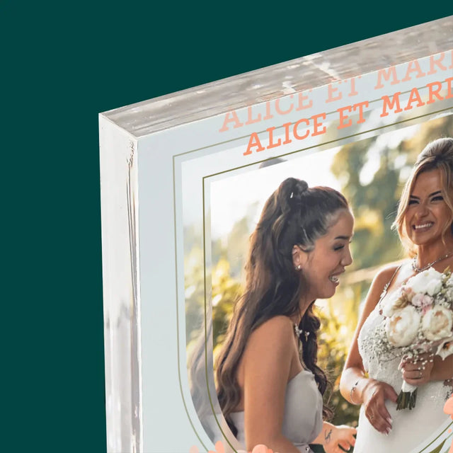 La Photo Et Un Texte: Demoiselle D'Honneur D'Un Jour - Bloc Acrylique