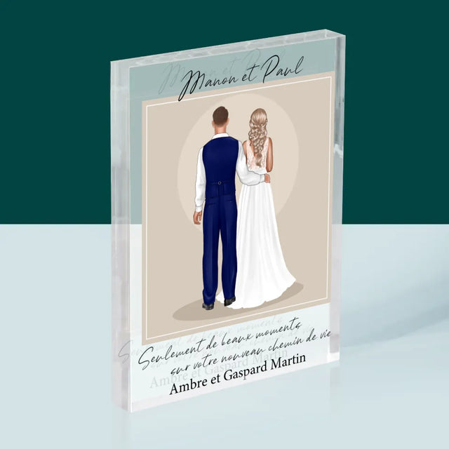 La Création Du Personnage: Les Jeunes Mariés - Bloc Acrylique