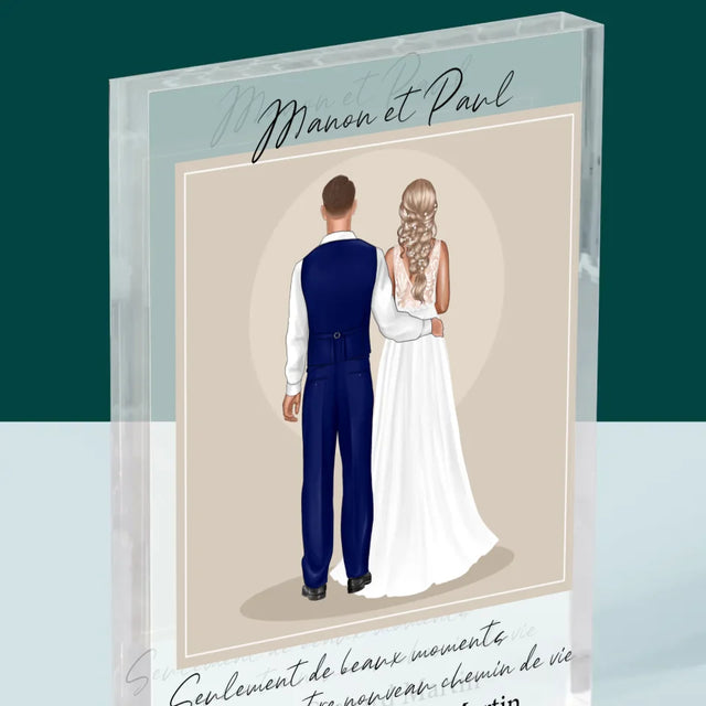 La Création Du Personnage: Les Jeunes Mariés - Bloc Acrylique