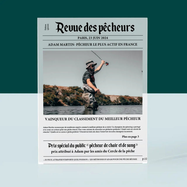 La Photo Et Un Texte: Revue Des Pêcheurs - Bloc Acrylique